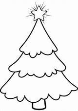 Tree Christmas Template Printable Templates Drawing Pattern Cut Printables Line Bare Stencil Cutouts Simple Pdf Clip Coloring Large Outline Xmas sketch template
