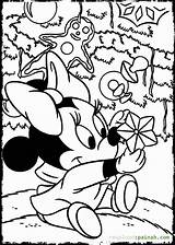 Coloring Christmas Mickey Mouse Pages Minnie Disney Cute Baby Tree Chistmas Popular Coloringhome sketch template