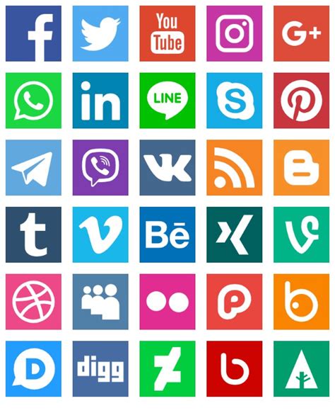 social networks logos  icon packs ui