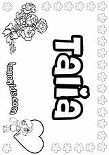 Talia Coloring Pages Hellokids Names Girls Print Color Online sketch template