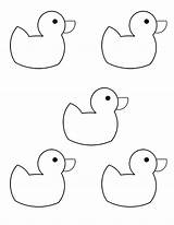 Coloring Rubber Five Ducky Sheet sketch template