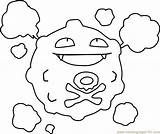 Koffing Pokémon Coloringpages101 sketch template