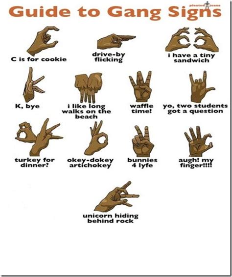 gang hand signals pictures  pin  pinterest pinsdaddy