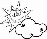Sunny Coloring Clipart Clip 1021 sketch template