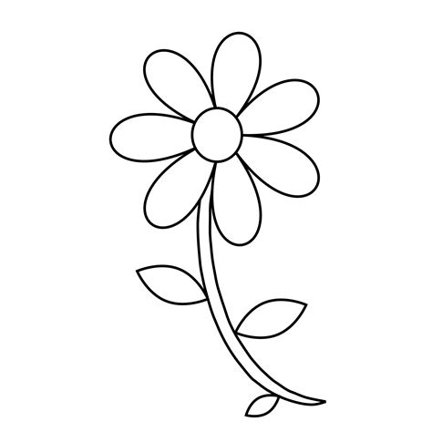coloring pages  flower  stem