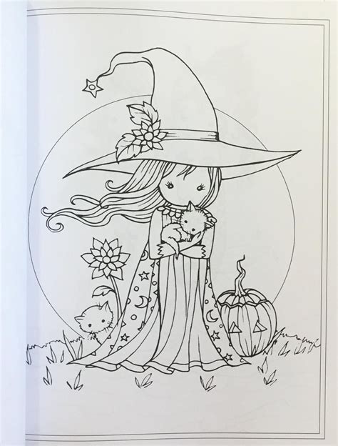 whimsical world  coloring book fairies mermaids witches angels