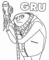 Gru Minions Colouring Topcoloringpages sketch template