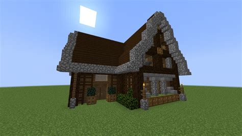 medium sized medieval house schematic minecraft map