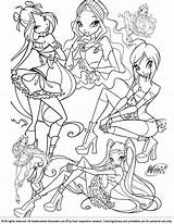 Winx Coloring Club Pages Book Kids Coloringlibrary Library sketch template