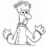 Coloring Pages Beaker Muppet Ages Related sketch template