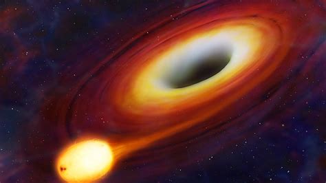astronomie schwarzes loch zerreisst und verspeist ganzen stern welt