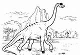 Brachiosaurus Dinosaures sketch template