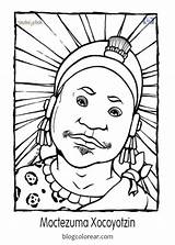 Moctezuma Tlatoani Huey Mexicas Descubrimiento Mexica sketch template