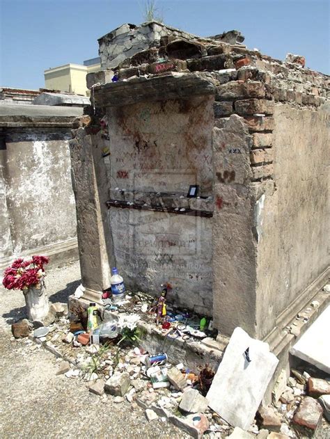 Reputed Tomb Of Voodoo Queen Marie Laveau Where Believers