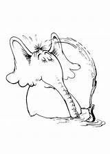 Horton Coloring Pages Elephant Getcolorings Hears Who sketch template