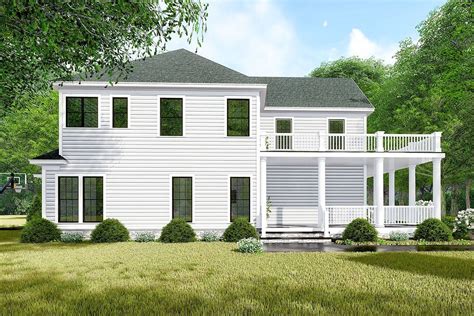 lovely colonial house plan  stacked wrap  porches mk architectural designs