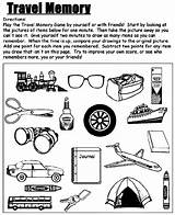 Memory Coloring Travel Pages Game Visual Crayola Kids Road Trip Activities Printable Activity Games Trips Therapy Au sketch template