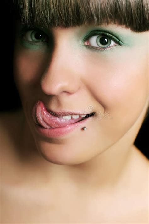 funny expressive teen girl sticking out tongue stock image image of nonconformity individual