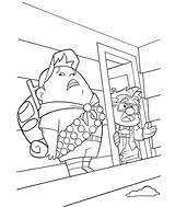 Coloring Pages House Pixar Russell Disney Printable Movie Kids Scared Sheets Color Colouring Cartoon Drawing Print Characters Children Balloons Adult sketch template