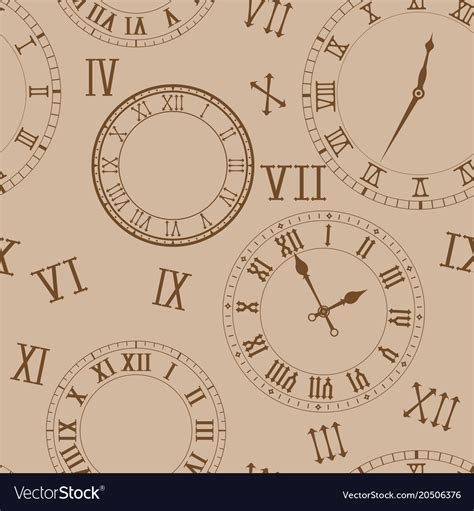 time background clocks  beige background vector image