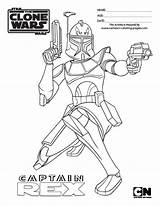 Wars Star Clone Coloring Pages Rex Captain Lego Gif sketch template