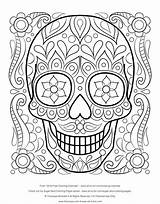 Muertos Skulls Xcolorings sketch template