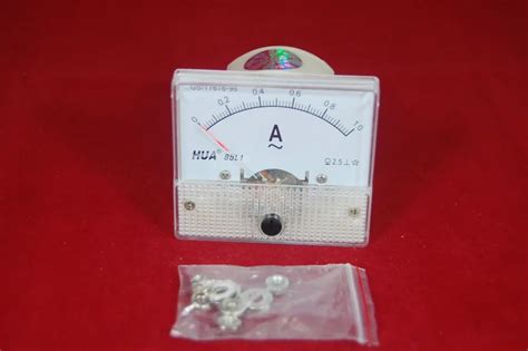 pc ac  analog ammeter panel amp current meter    ac  connect   shunt