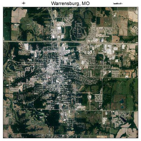 aerial photography map  warrensburg mo missouri