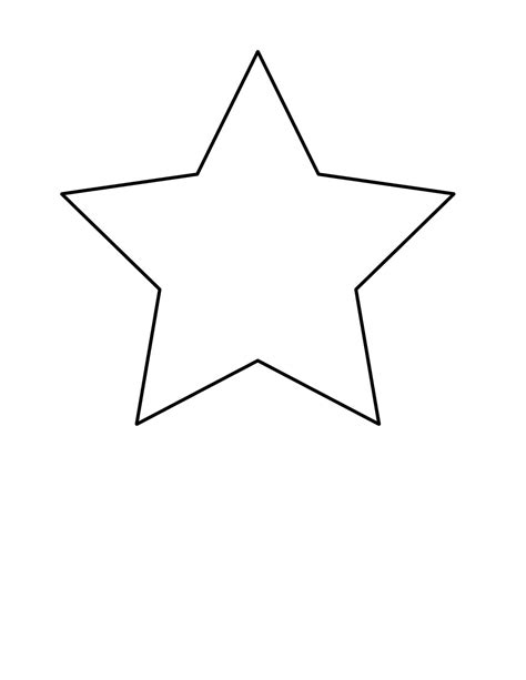 outline   star shape clipart