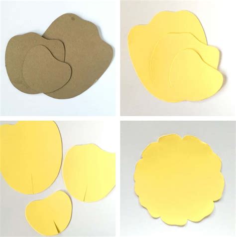 printable petal template flower shapes  printable templates