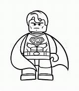 Lego Superman Coloring Pages Print Color Kids sketch template
