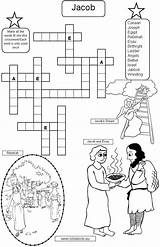 Coloring Jacob Esau Pages Puzzle Crossword Testament Old Popular Puzzles Biblekids Eu sketch template