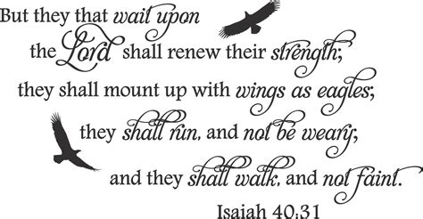 isaiah  wings  eagles bible verse wall decal