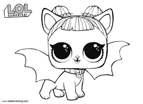midnight pup  lol pets coloring pages  printable coloring pages