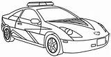 Coloring Police Car Pages Printable Print sketch template