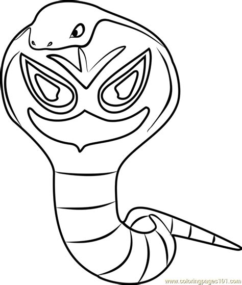 arbok pokemon  coloring page  kids  pokemon  printable