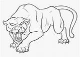 Panther Kindpng sketch template