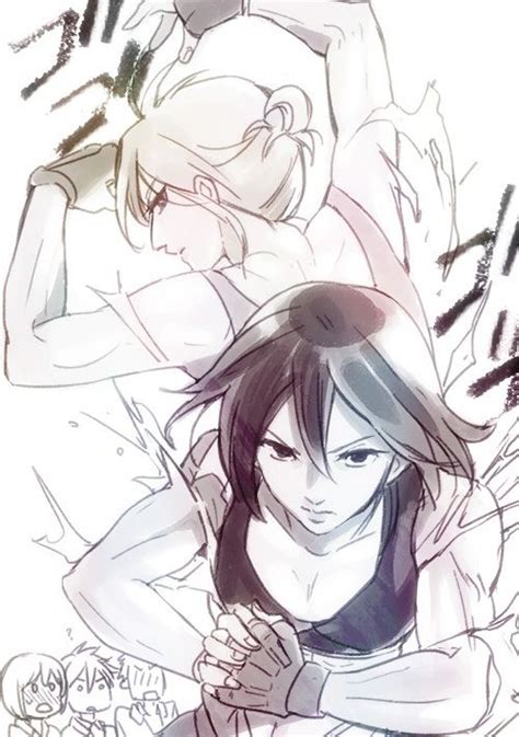 Mikasa Ackerman And Annie Leonhart From Attack On Titan Very Powerful