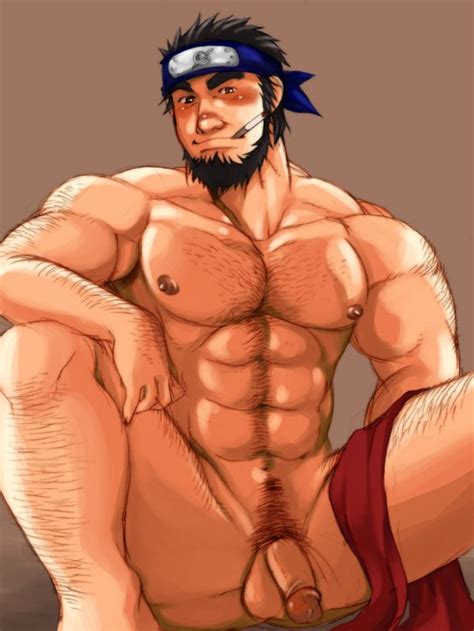 rule 34 bara blush cigarette headband human male male only muscle muscles naruto nude penis
