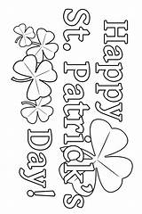 Coloring St Patricks Pages Shamrock Patrick Happy Kids Crafts Saint Sheets Print Book Printable Search Google Cards Activities Cut Stencils sketch template