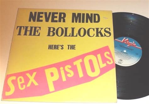 rare punk rock lp the sex pistols never mind the bollocks