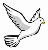 Clipart Dove Peace Clip Library Flying Bird sketch template