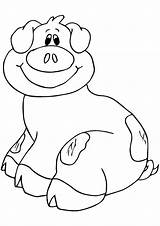 Pig Porco Schwein Sorrindo Cerdo Sonriendo Desenho Colorear Dibujosonline Colorironline Categorias sketch template