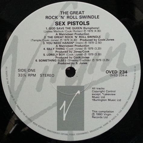 god save the sex pistols the great rock n roll swindle single lp