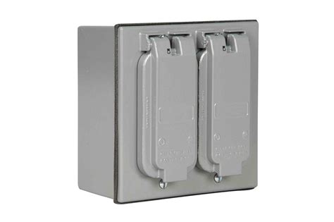 gfci duplex receptacle box  waterproof hinge covers     duplex gfci