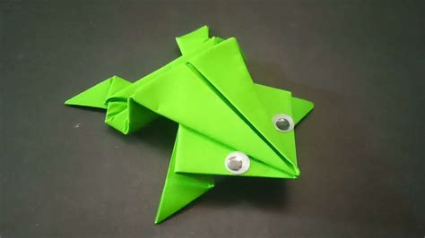 buat origami katak lompat paper crafts kerajinan kertas youtube