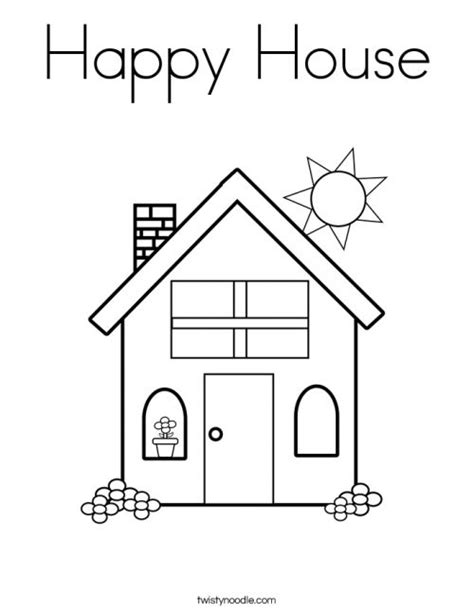house coloring page house colouring pages family coloring pages