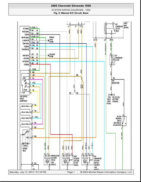 chevrolet silverado  wiring diagram wiring diagram