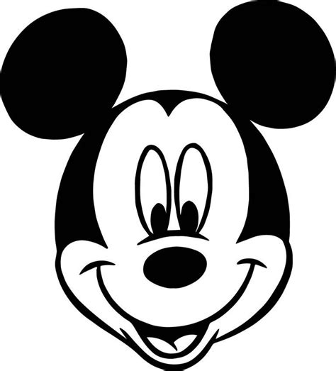 mickey mouse face cartoon coloring page tatuagens  mickey mouse