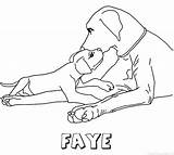 Faye Pyjama sketch template